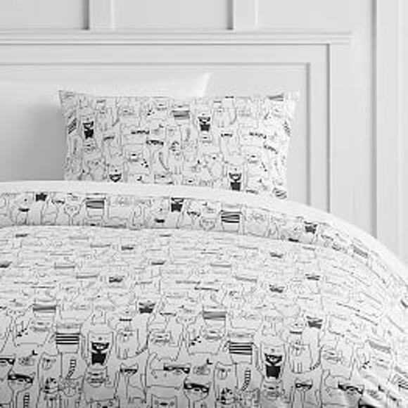 New Pottery Barn Teen Cat's Meow Pillow Standard Sham (set of 2) - Picture 2 of 3